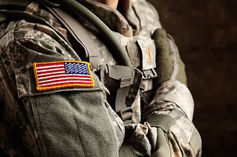 US Army Soldier in Universal Camouflage